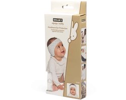 Dooky x nijntje Baby Gehoorbescherming – Zachte Verstelbare Hoofdband – 0-6 Maanden - Wit – Oeko-Tex Katoen – Licht & Comfortabel