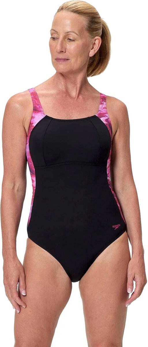 Speedo Lunalustre Printed Shaping Badpak Dames — afbeelding 18