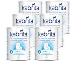 Kabrita 1 Zuigelingenmelk Multipack – Geitenmelk Flesvoeding vanaf 0 tot 6 maanden – 6x800g