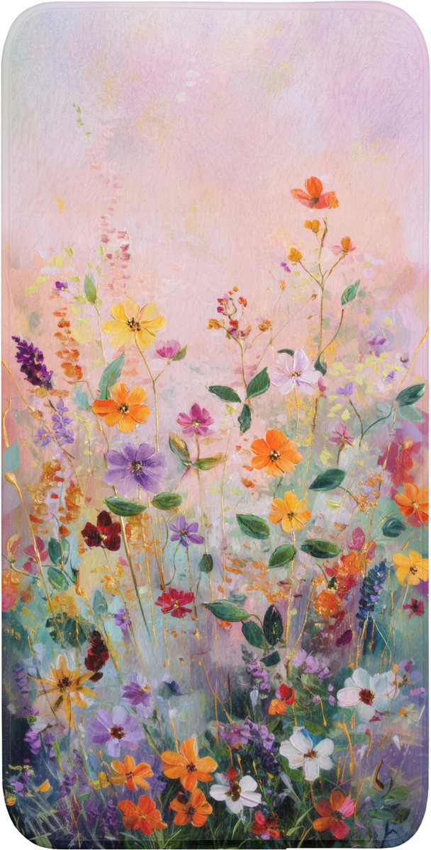 Badmat 60x120 cm - Antislip - Schilderij - Bloemen - Abstract - Kleurrijk - Badmatten voor badkamer - Badkamermat - Douchemat - Badkamer mat