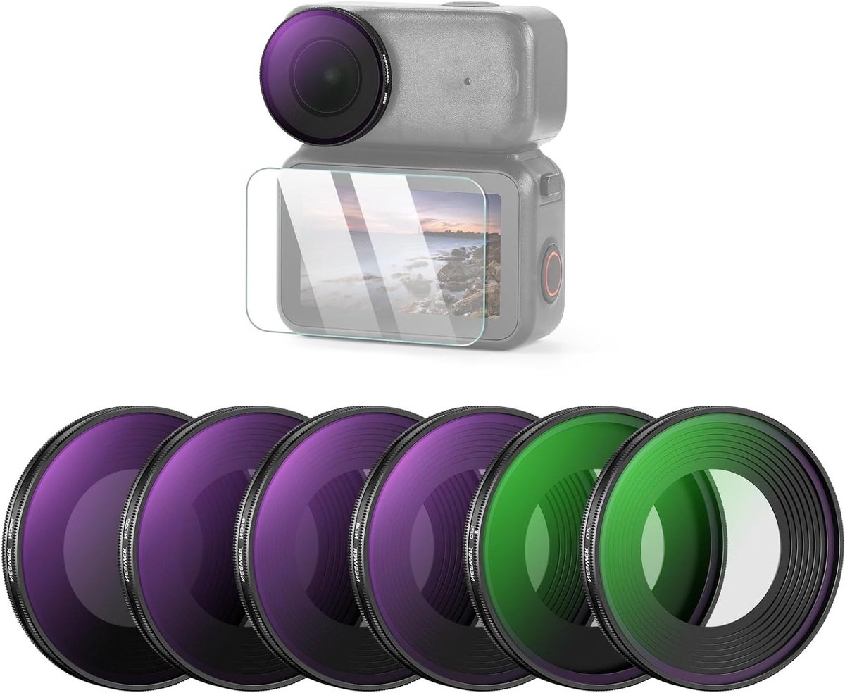 ND Filter Set voor DJI Osmo Nano - ND8/16/32/64, UV en CPL Filters, Multilayer Optisch Glas, Inclusief Tempered Glass Screen Protector, Set van 6 Accessoires voor Actiecamera