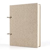 Beige schetsboek tekenboek tekenvellen beide 32K formaat ringband met losse pagina's 120 pagina's 160 gsm textuur papier voor tekenen en schetsen