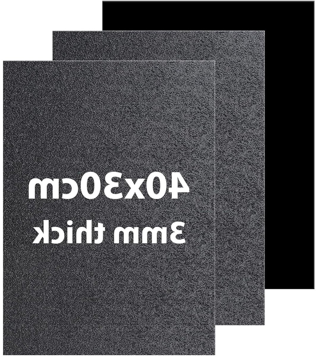 3 mm Plastic Platen Set van 3, ABS Kunststof voor Creatief Gebruik, Tekeningen, Modderbescherming en Interieurdecoratie, 40 x 30 cm