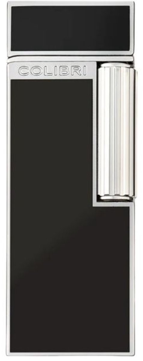 Colibri Continental vuursteen aansteker zwart chrome