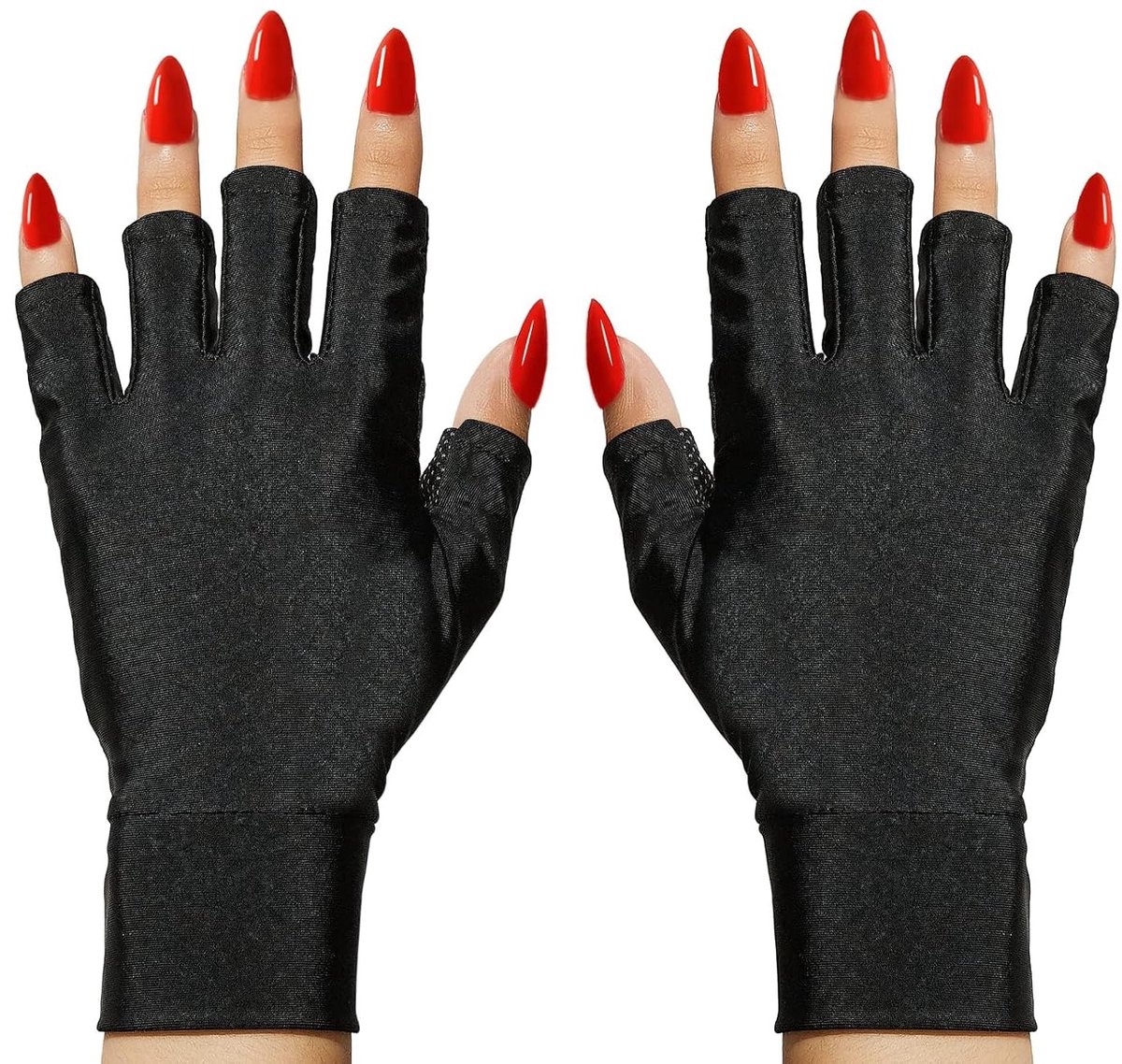 Anti-UV Handschoenen voor Manicure en Nagelverzorging, Bescherming tegen UV-straling, Vingerloze Handschoenen voor Thuis en Buiten Gebruik