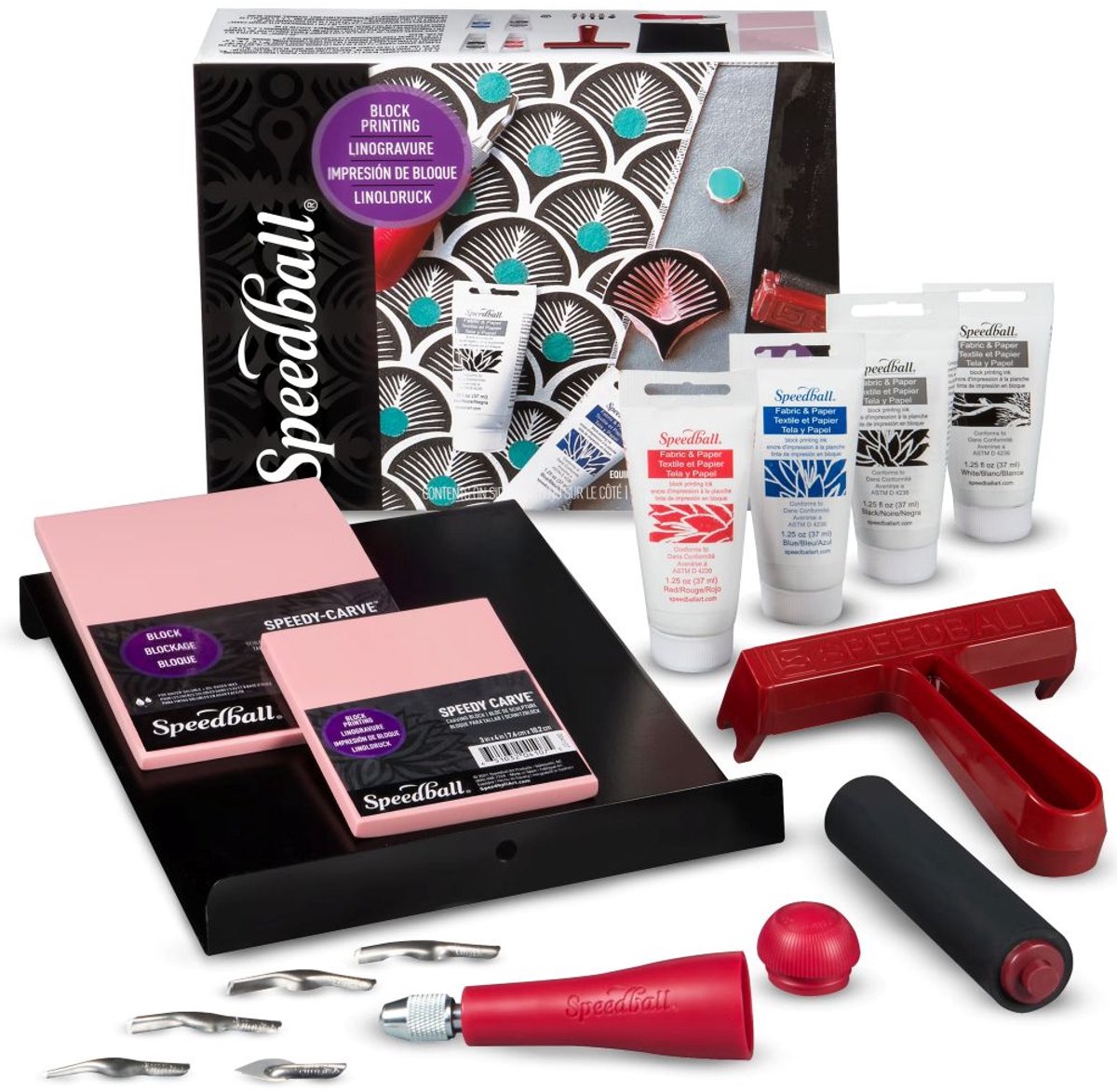 Speedball Kit deluxe fabric block printing