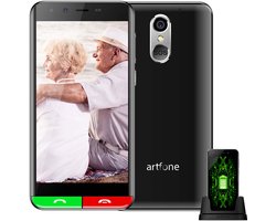 Artfone Smart_500 Smartphone - Senioren Telefoon 4G LTE - SOS-Functie - 3GB RAM - 32GB ROM - 2550 mAh met Oplaadstation - GPS