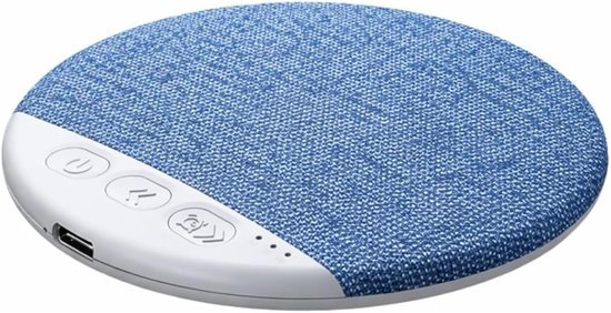 Onderkussen Bluetooth Speaker – Draagbare Kussenluidspreker Met Witte Ruis, Timer, 20 uur Batterij, Zwart