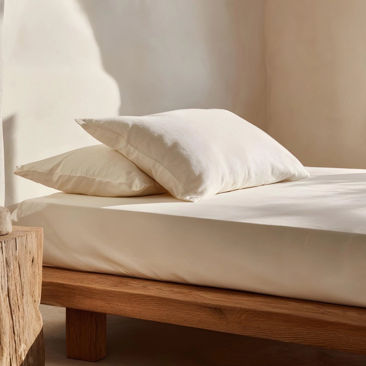 GAMUSI Hoeslaken 100% Katoen – Blanco – 80x200x30 cm – Elastisch Hoeslaken – Zacht & Ademend – 144 TC – Perfecte Pasvorm