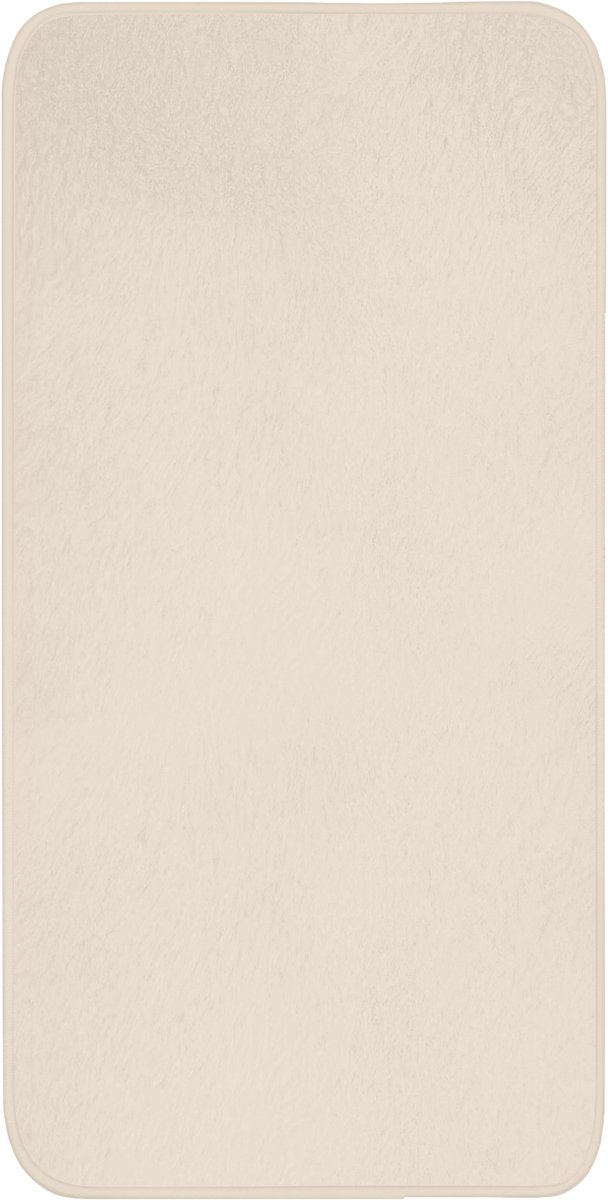 Badmat 60x120 cm - Antislip - Beige - Effen kleur - Badmatten voor badkamer - Badkamermat - Douchemat - Badkamer mat