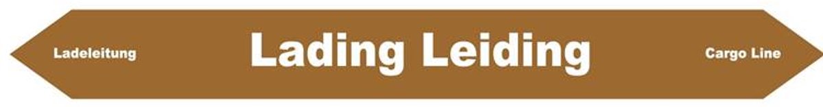 Leidingmarkering-Sticker Lading