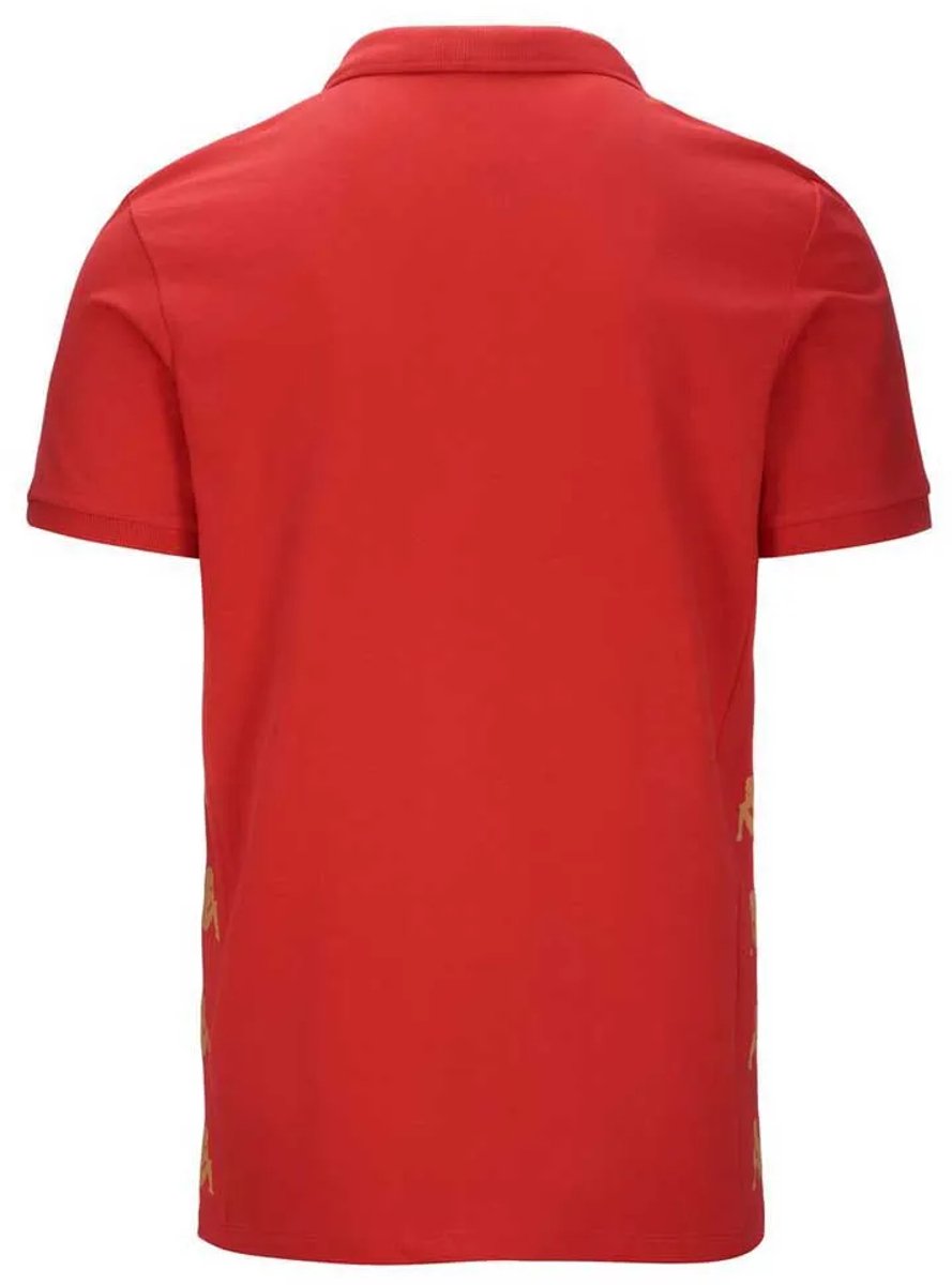 Kappa Gastio Korte Mouw Poloshirt 2XL Man Rood