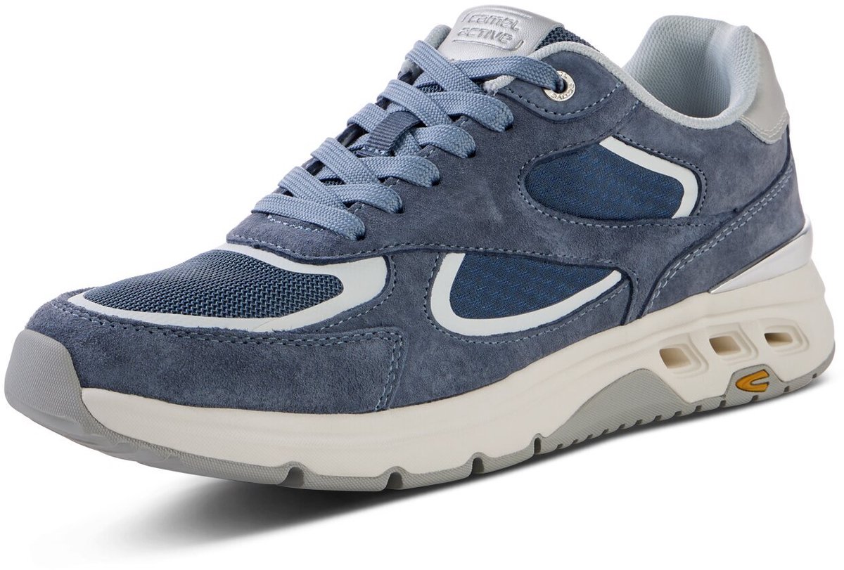 camel active Casual sneaker met comfort voetbed - Maat womenswear-40 - Blauw