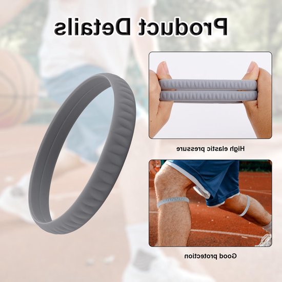 Stevige Patella Tendon Ondersteuningsbanden voor Sport, Elastische Knie Stabilizer voor Basketbal, Hardlopen en Volleybal — afbeelding 3