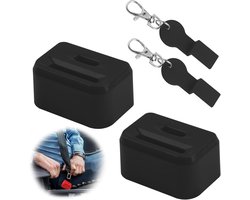 Gordel gesp beschermers - 2 Stuks - Autogordel slot - Gordelhouder kinderen - bescherm je kind tegen het per ongeluk losmaken van de gordel - voor de meeste auto's (niet voor vrachtwagens) - Autogordel gespen - met 2 sleutels - Zwart