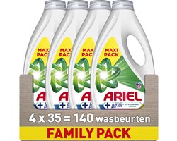 Ariel Wasmiddel +Touch of Lenor Unstoppables Kleur - 4 x 35 Wasbeurten