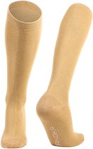 KANGKA® Compressiekousen met 20-30 mmHg maat L (41-45) - Hardlopen Steunkousen - Compressie sokken Vliegtuig - Beige