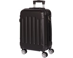 Merkloos Handbagage Koffer - Trolley - 40L - Lichtgewicht - Cijferslot - 4 wielen - 56 × 37 × 24cm - Zwart