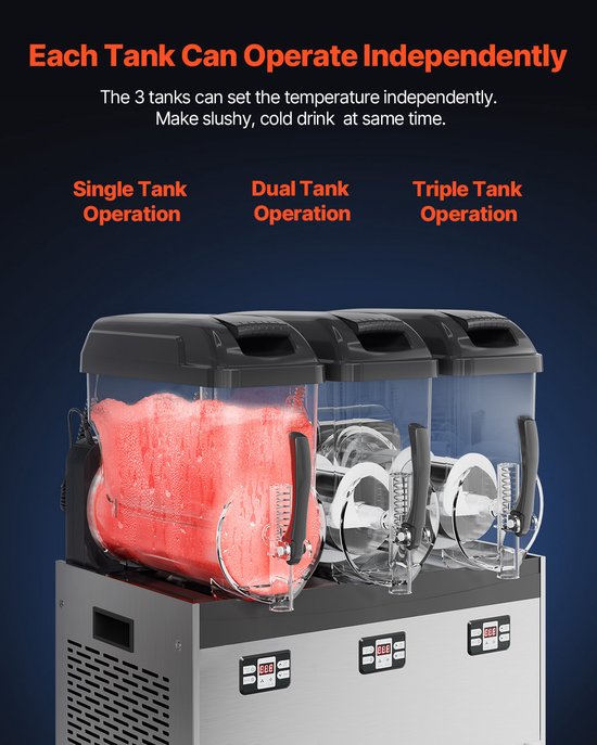 12lx3 Slush-Ijsmachine voor Smoothies en Drankjes van Merkloos — afbeelding 4