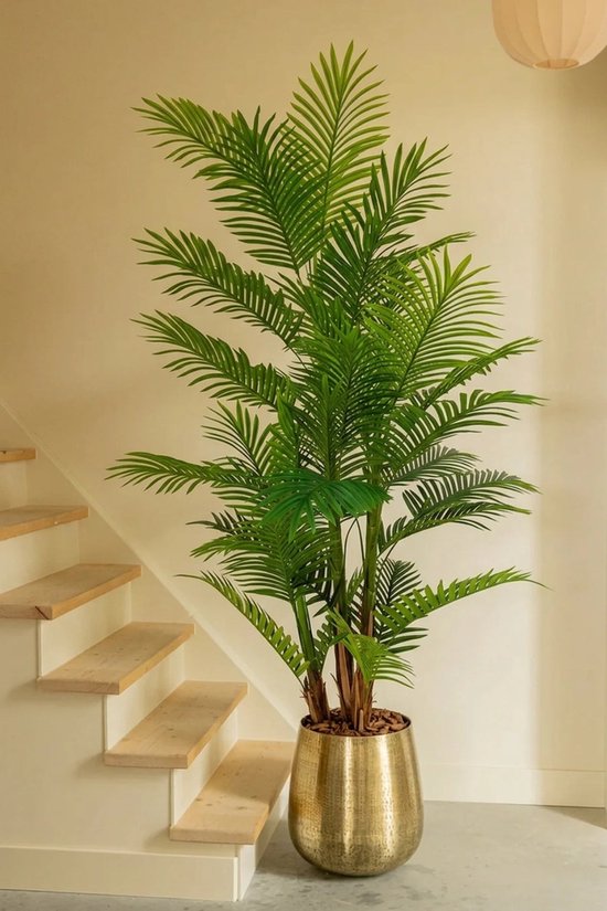 Kunstpalm 180 cm | Palm Kunstplant | Kunstplanten voor Binnen | Grote Kunstplant Palm | Kunst Palmboom 180cm | Nep palm