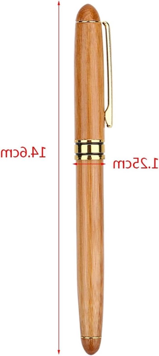 Elegante Vulpen voor Calligrafie met Brede Punt en Bamboe Handvat - Ideaal voor Gothic en Arabische Schriftstijl (0.7mm tot 2.9mm)