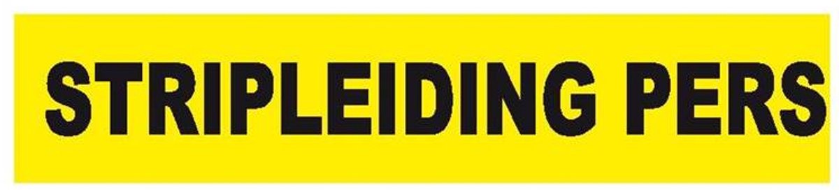 Leidingmarkering-Sticker Stripleiding Pers