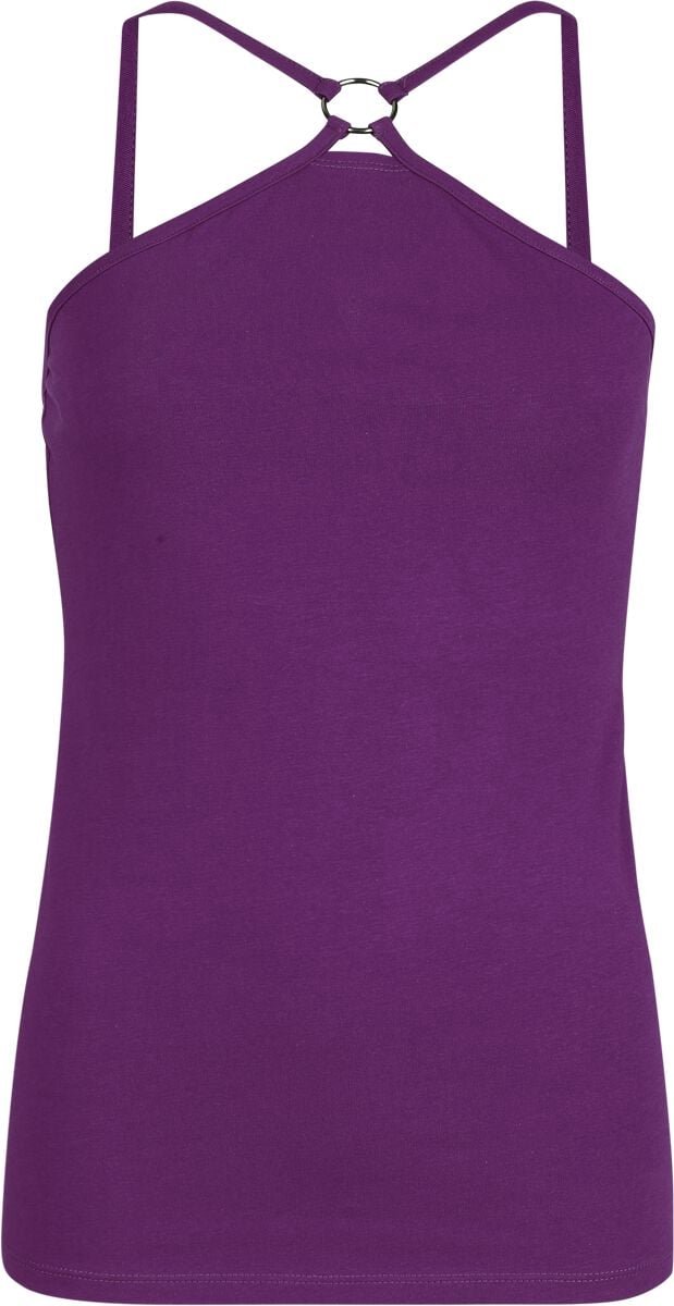 R.E.D. Rock-Engineered Design paarse top met spaghettibandjes - Dames - S