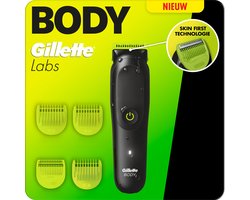 Gillette Labs Body i5 Intimate Trimmer - Intieme Zone Trimmer en Bodygroomer Voor Mannen - voor Lichaam en Schaamstreek - met SkinFirst- en Autosense Technologie