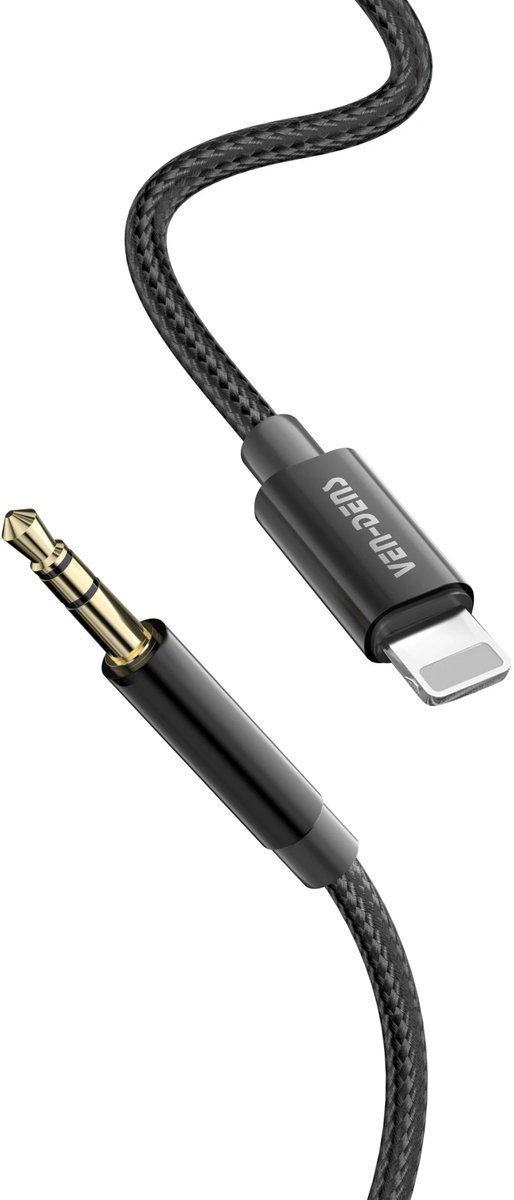 Ven-Dens IP naar 3,5 mm audiokabel, nylon gevlochten kabel + aluminiumlegering voor luisteren en lijnbediening