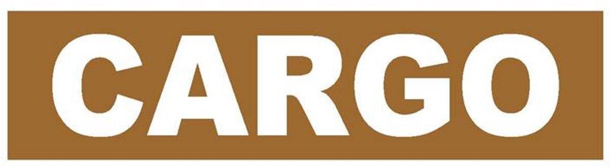 Leidingmarkering-Sticker Cargo