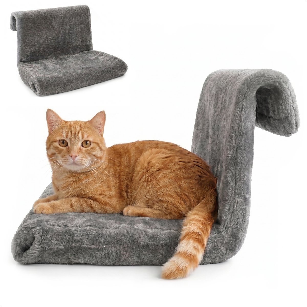 Bol.com LBB Katten Hangmat voor Radiator - Mand en bed - kat - Radiatorhangmat - Grijs aanbieding