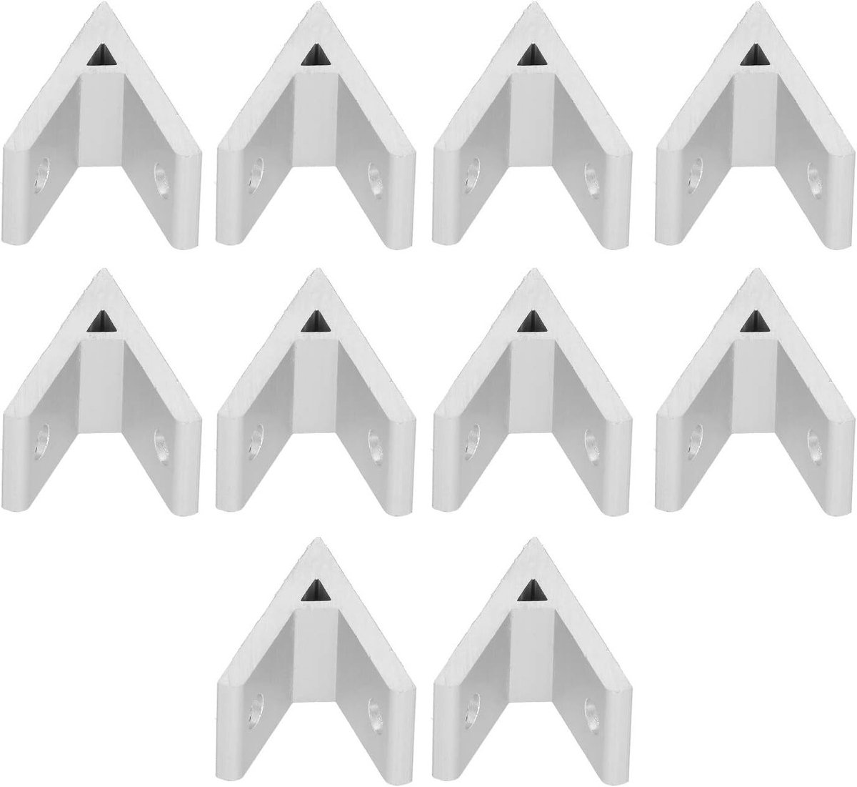 10 Stuks 45 Graden Aluminium Hoekbeugels voor Industriële Montage en Verbindingselementen