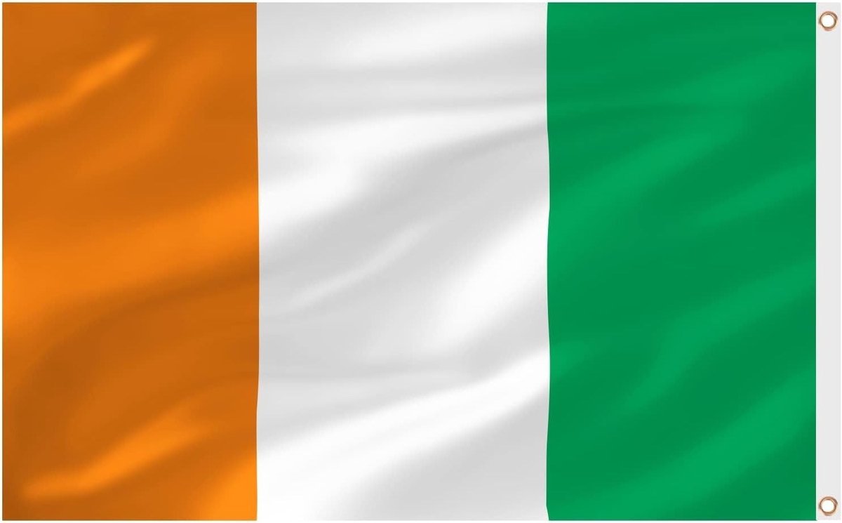 Grote Ierse Vlaggen 1.5m x 3ft voor St. Patrick's Day en Voetbal Feestdecoratie - Dubbelzijdig met Messing Oogjes, Set van 2 Stuks