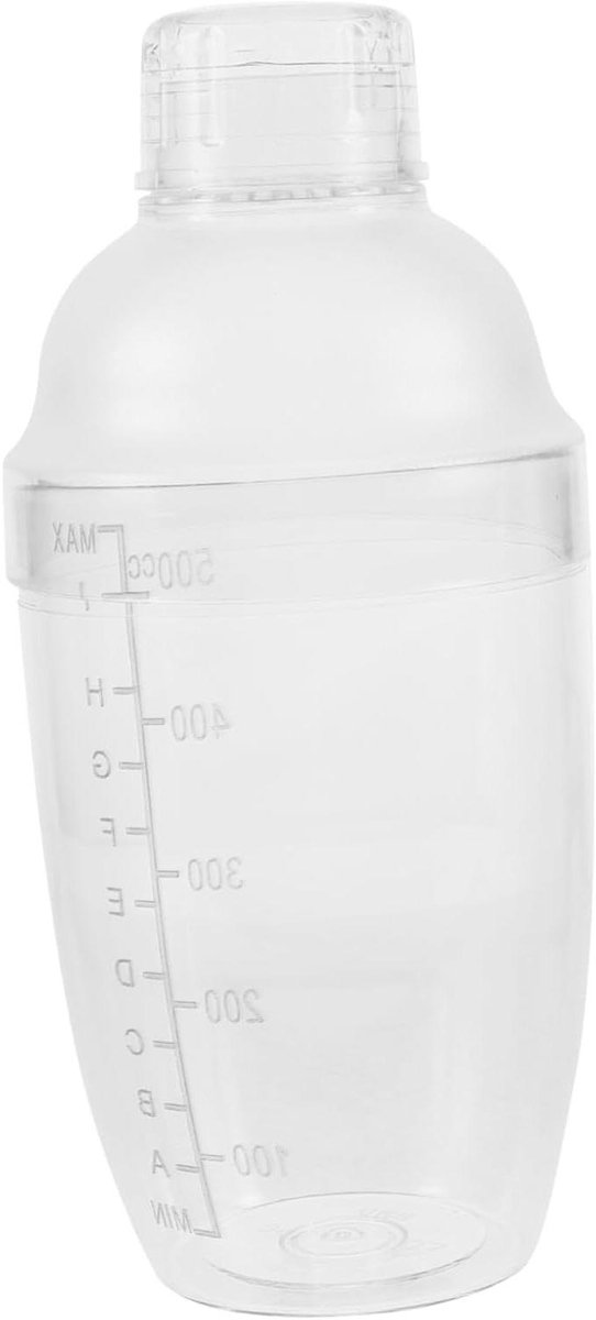 Cocktail Shaker - Drank Mixer - Drankjes Maken - Lekvrij Ontwerp - 19 cm Hoog - Transparant