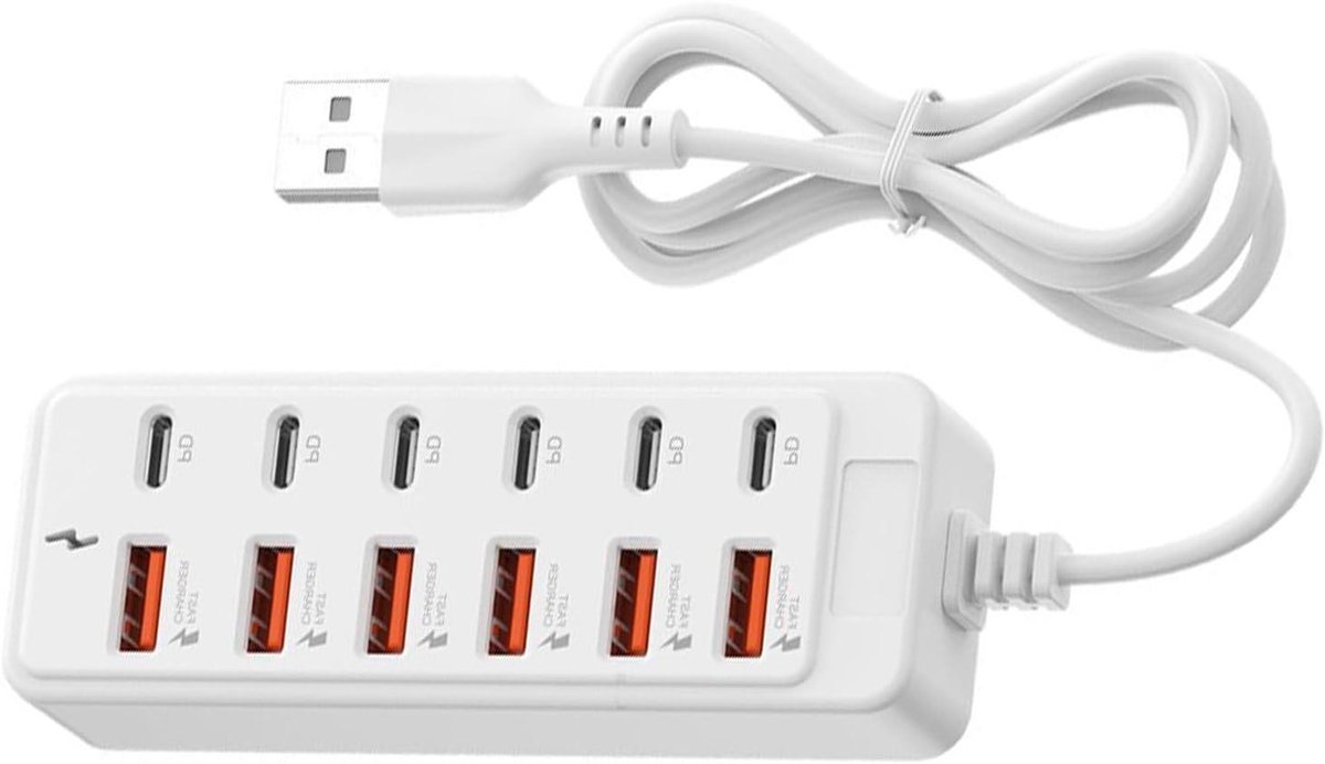 USB C Hub - Docking Station - Productiviteit Verhogen - 12-in-1 Connectiviteit - 10.7 cm - Grijs