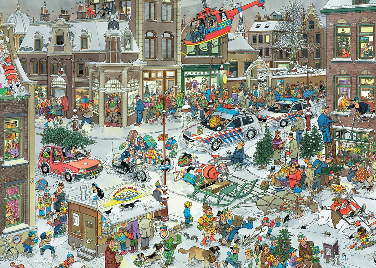 Jan van Haasteren - Kerstmis - 1000 stukjes puzzel - Legpuzzel — afbeelding 9