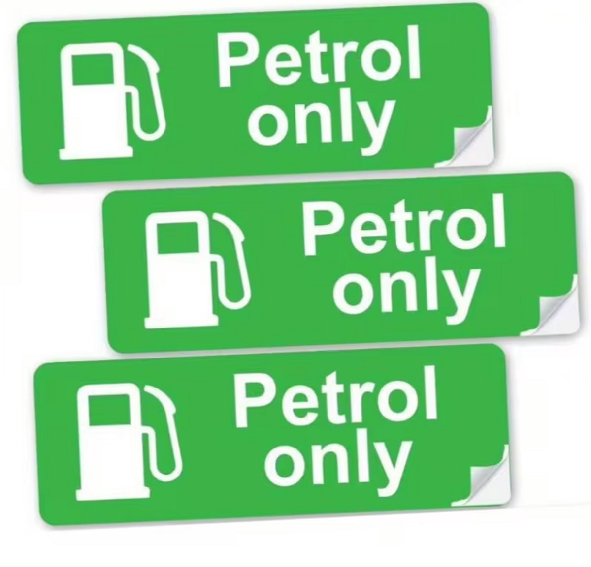 Fardmell Benzine Sticker Tankdop – Fuel Type Sticker Petrol – Voorkomt Verkeerd Tanken – Weerbestendig Vinyl – 5 cm