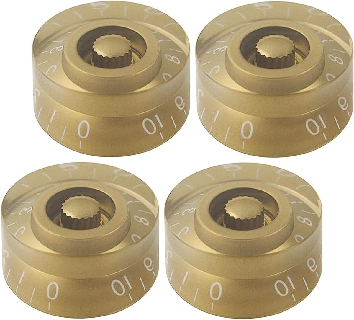 Duurzame Volume en Toon Knop Caps voor Elektrische Gitaar, Barrel-vormige LP Stijl, Geschikt voor Epiphone, 4 Stuks in Goud