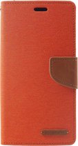 Canvas Diary - Iphone XR Hoesje - Oranje - Goospery