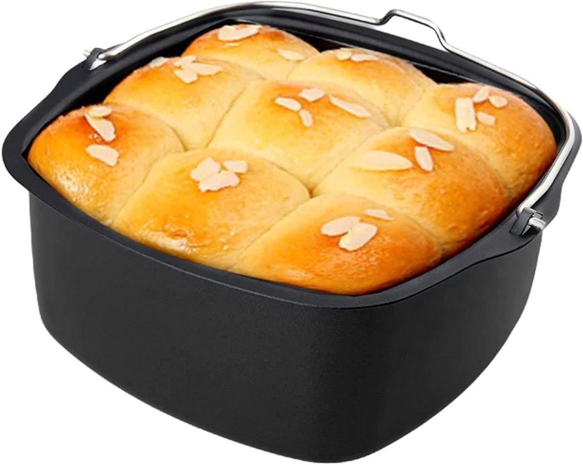 Airfryer Taartvat - Bakvorm - Gebak Maken - Hittebestendig Koolstofstaal - 178 cm - Zwart