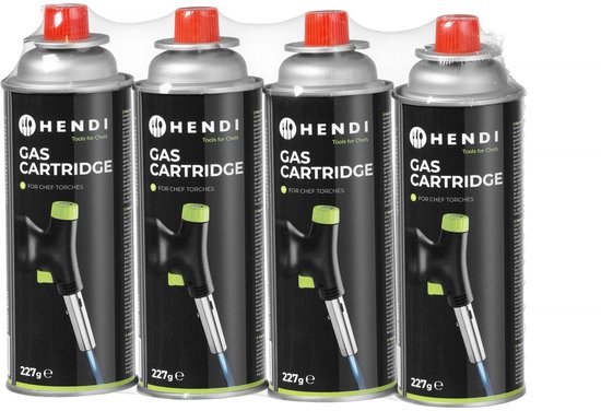 28x HENDI gasbus LPG - voor Koksbrander, kooktoestel en meer - Set van 7 x 4 gasbussen van Hendi — afbeelding 3