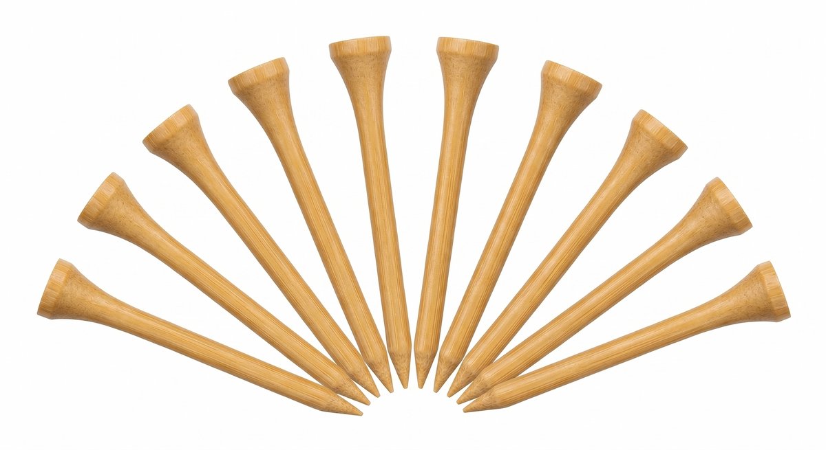 Houten Golf Tees 70 mm - 50 stuks - Golftees - Hout - ATHLIX