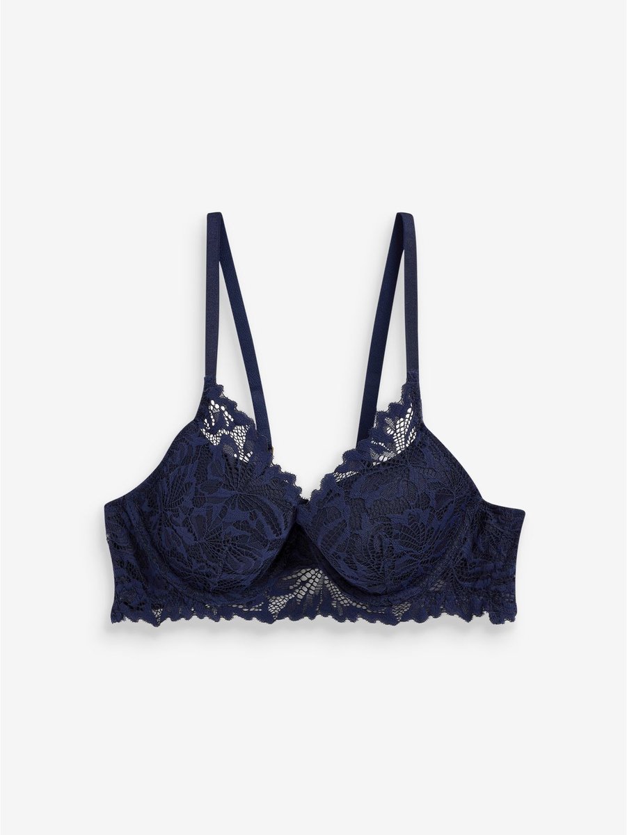 Next Dames - Kanten ultieme comfortabele beha - Blauw Navy Blue
