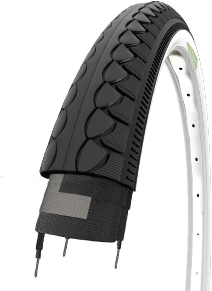 Fietsbanden - Stadsfiets banden - Comfortabel Fietsen - Lekbescherming - 26 x 1.50 inch - Wit Zwart