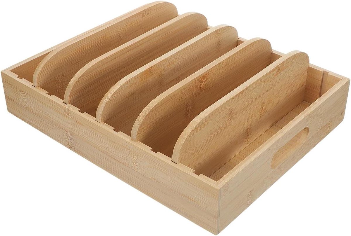 Deksel Organizer - Keuken Opberger - Kast Indelen - Verstelbare Inlegplaten - 335 cm - Lichtgeel