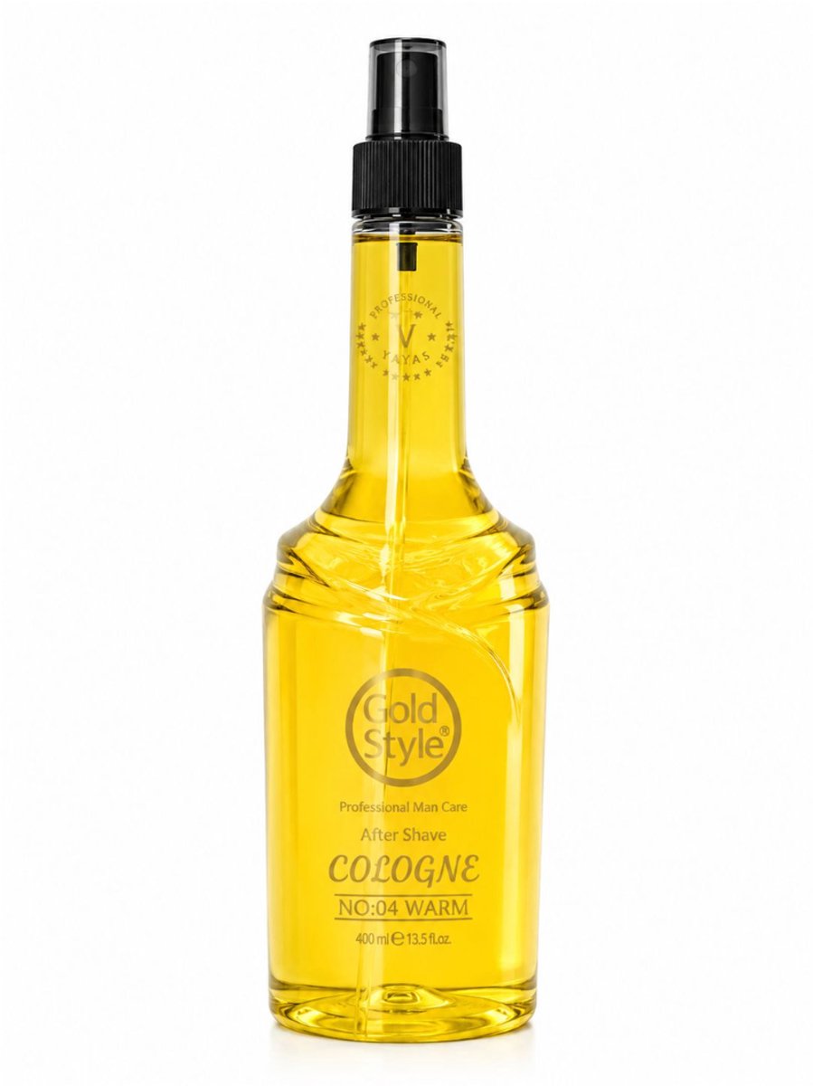 Gold Style After Shave Cologne 04 – 1 Stuk x 400 ml – Verkoelende en Verzorgende Aftershave voor Mannen