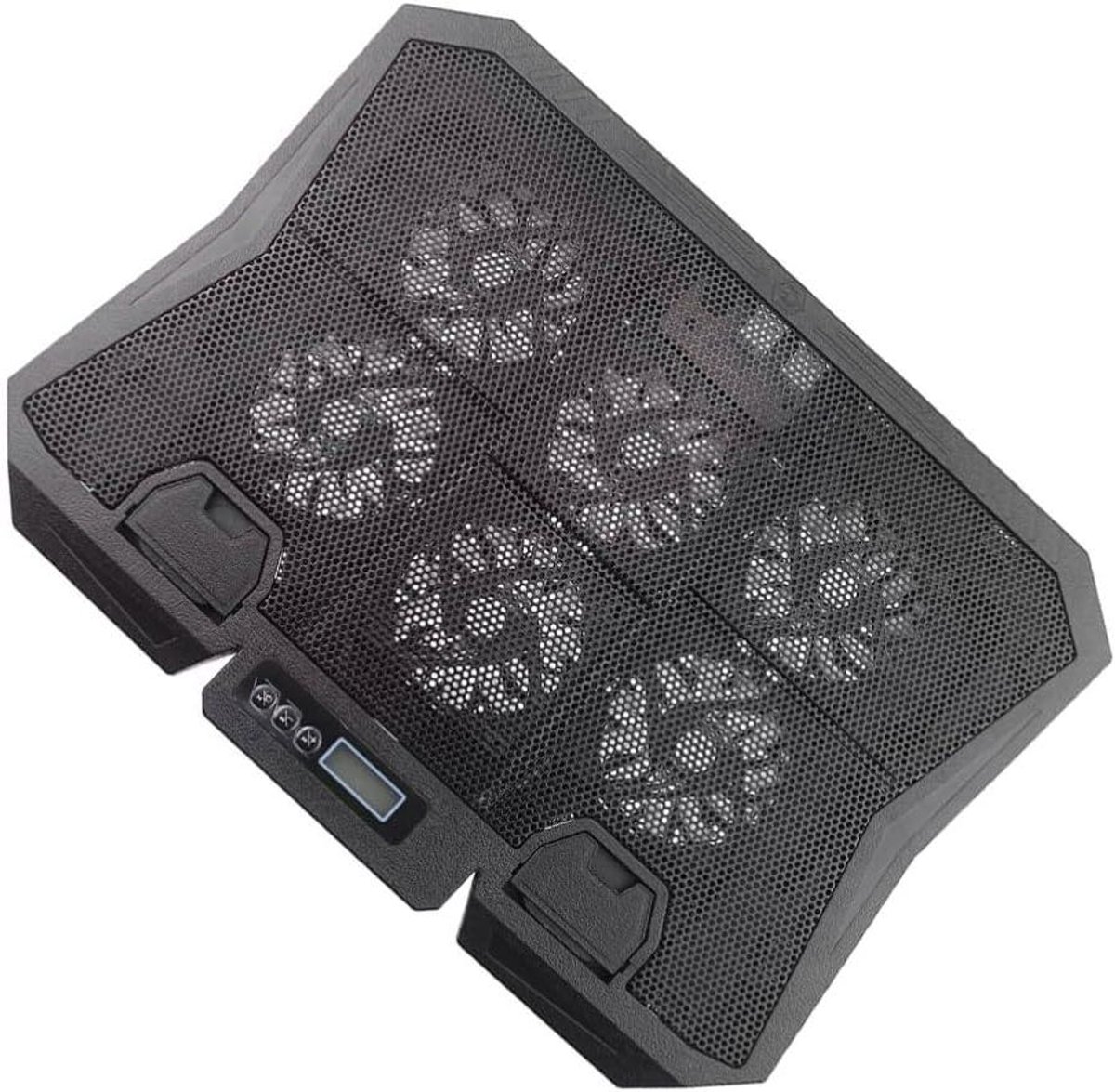 Laptop Koeler - Laptop Ventilator - Koel Houden - Zes Ventilatoren - Tot 15.6 Inch - Zwart