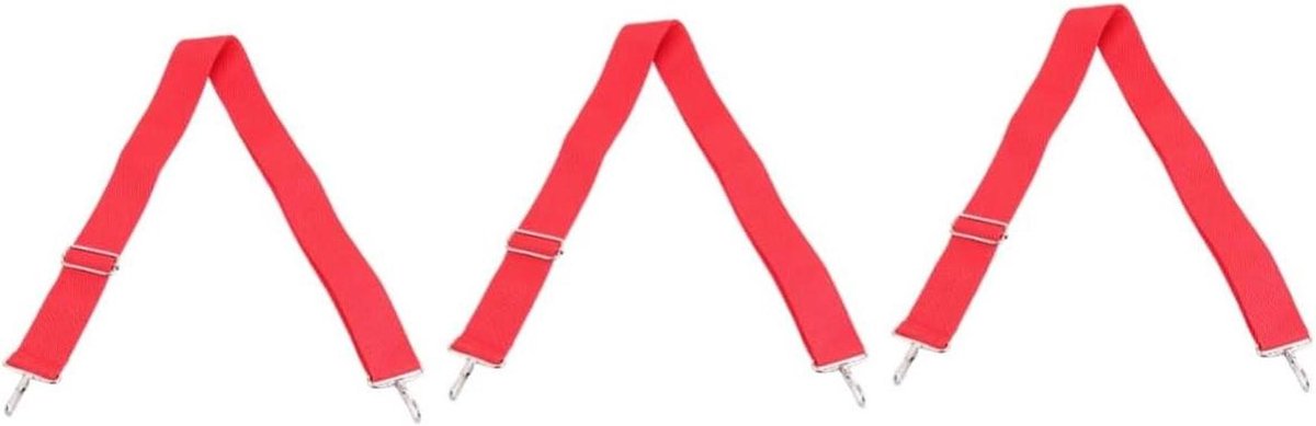Drumriem Set - Gitaarband Sling - Muziek Optreden - Verstelbare Lengte - 3 Stuks - Rood