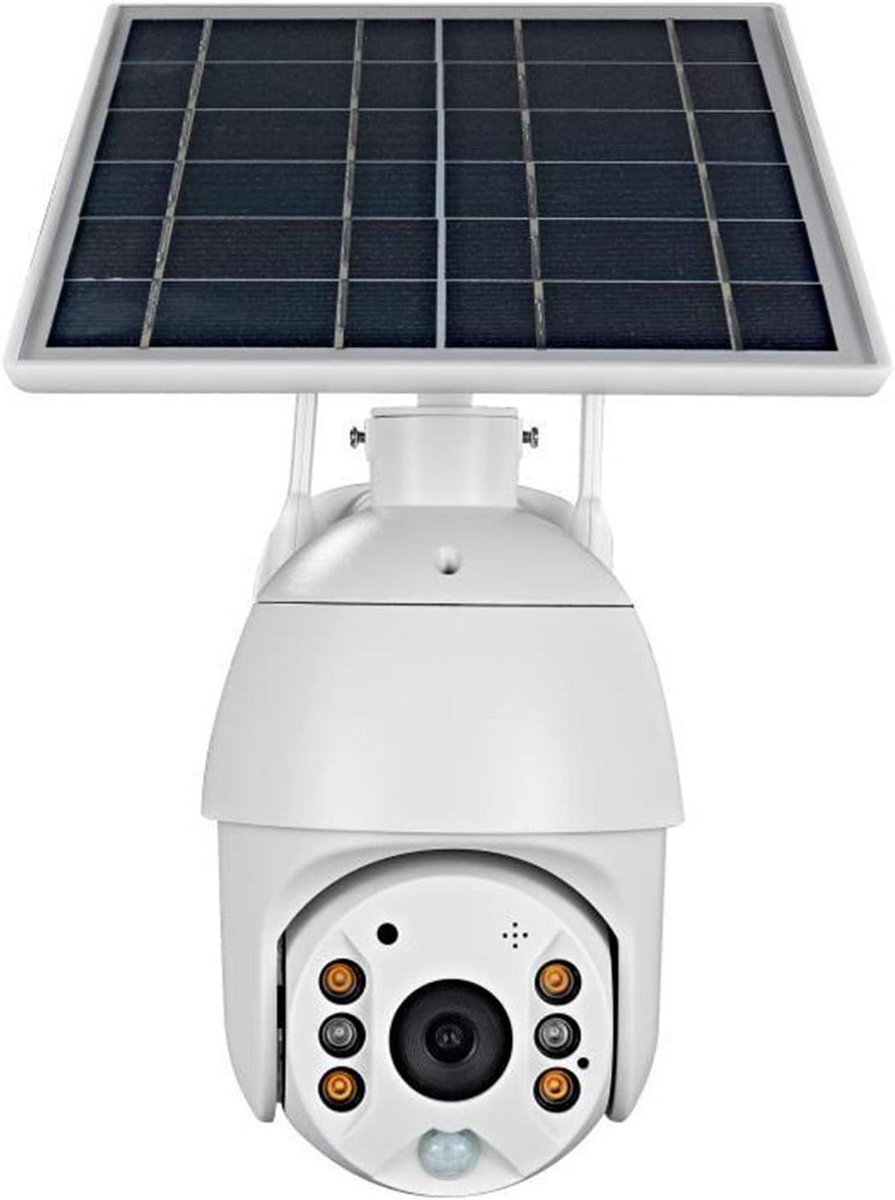 Buitenbeveiligingscamera - Bewakingscamera - Huisbeveiliging - Draaibaar met 360 graden - IP66 Waterdicht - Wit