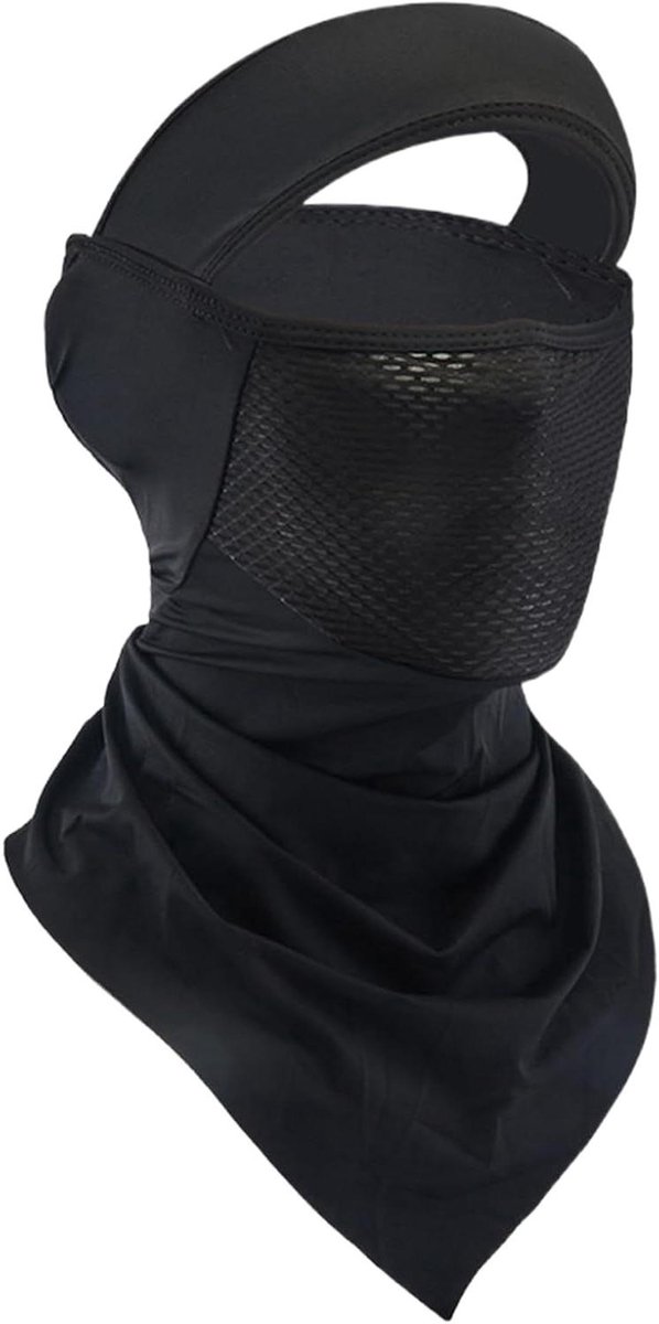 UV Gezichtsmasker - Zonnekap Bandana - Buiten Activiteiten - UPF 50 Bescherming - One Size - Wit